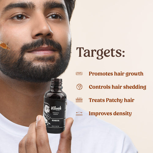 Buy Vilvah beard oil online for healthy and soft beard